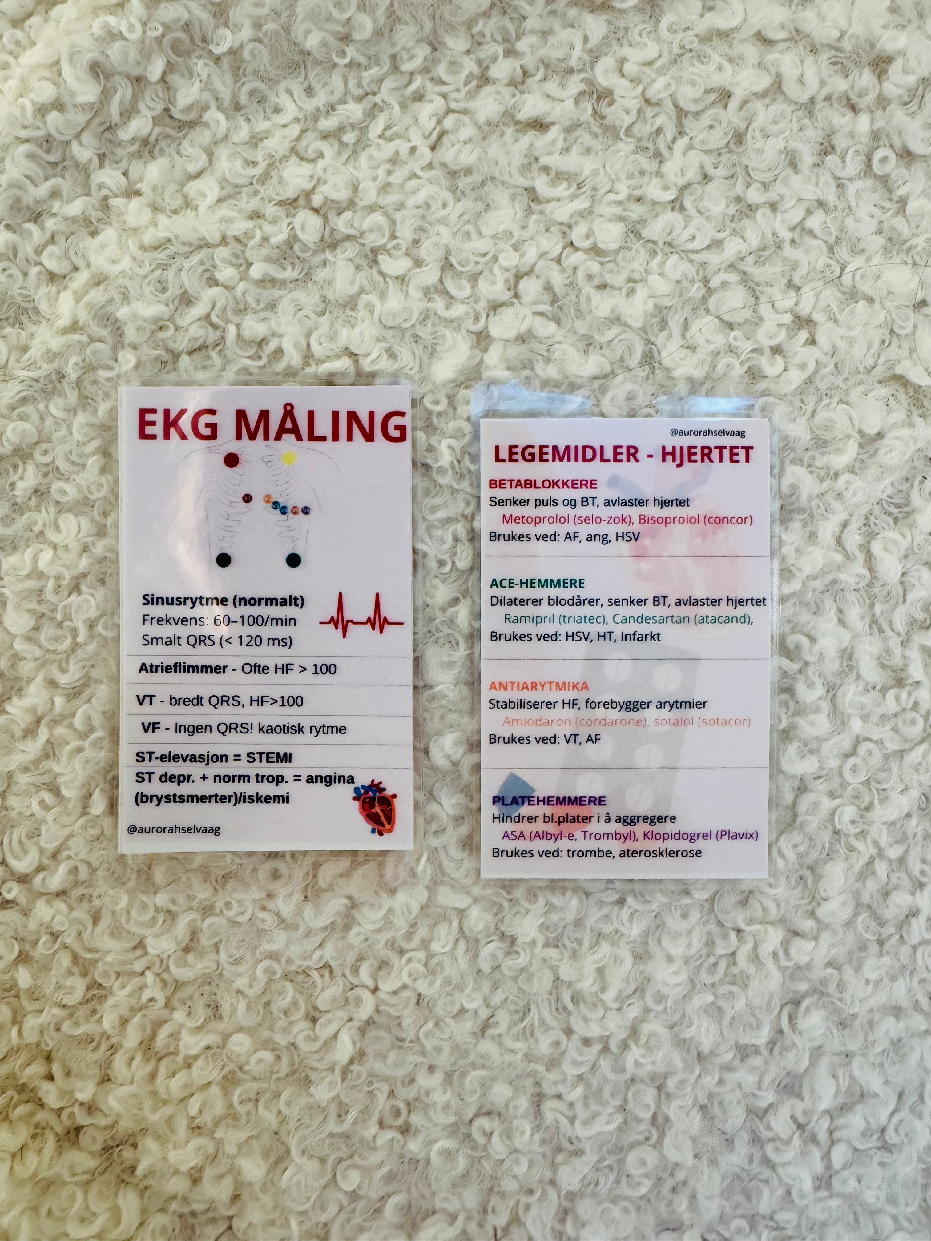 EKG & legemidler til hjertet