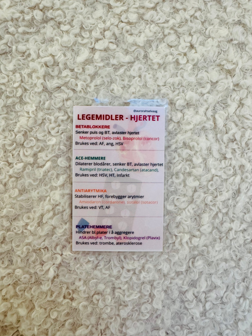 EKG & legemidler til hjertet