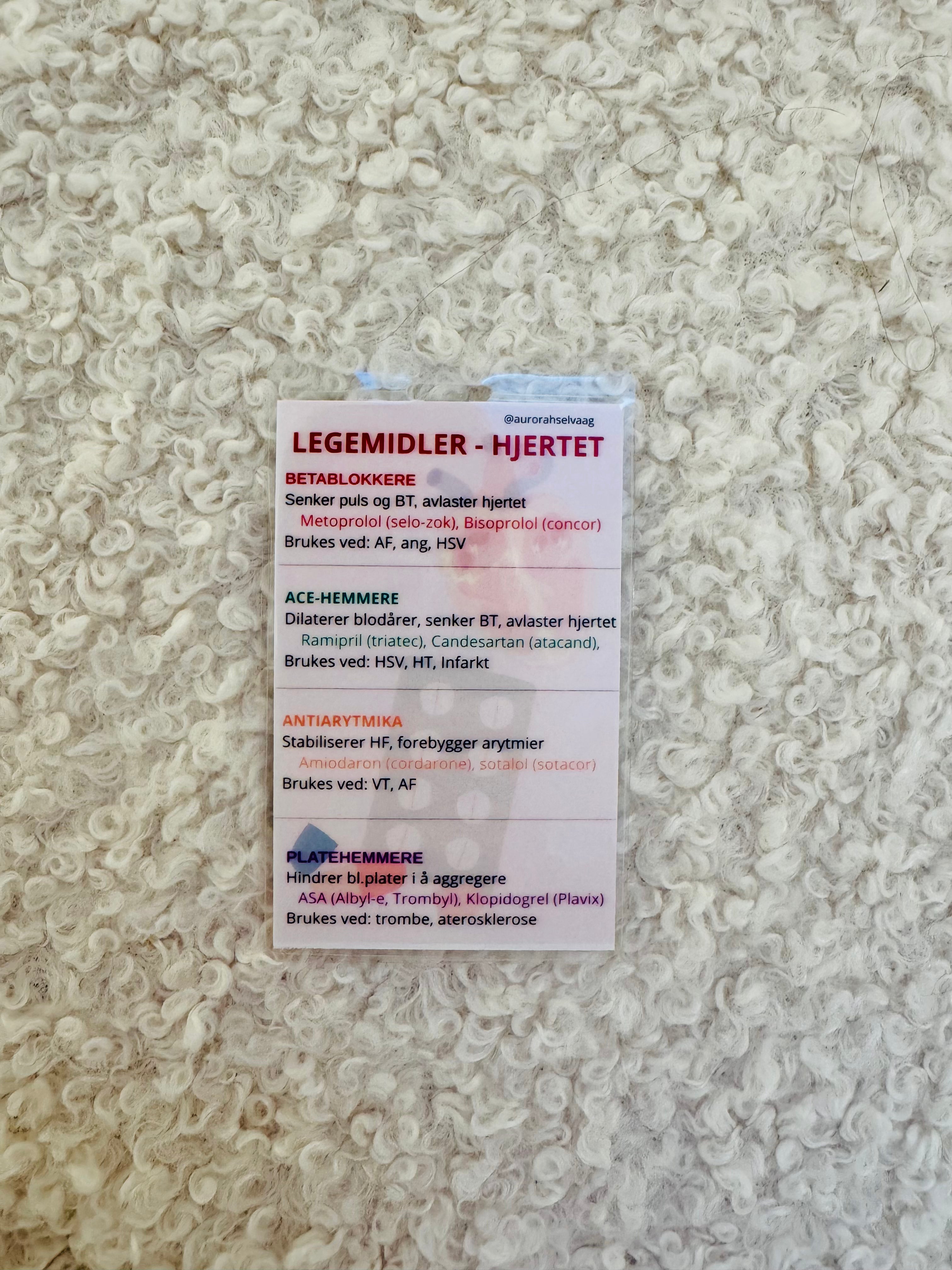 EKG & legemidler til hjertet